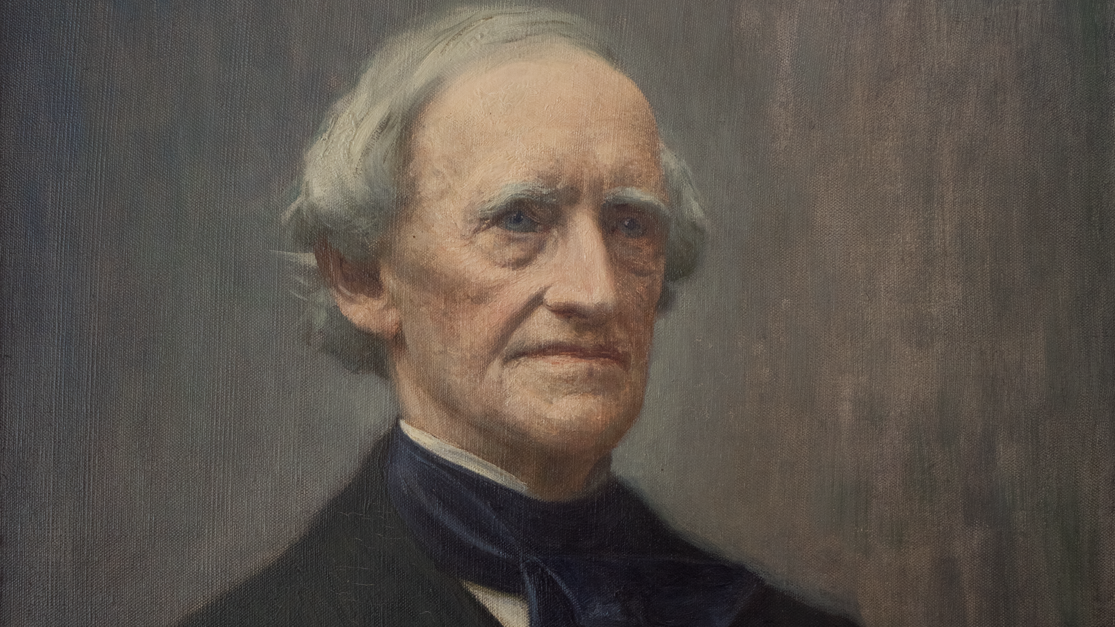 Porträtt av Charles Emil Hagdahl (efter fotografi), konstnär Robert Thegerström, 1908.